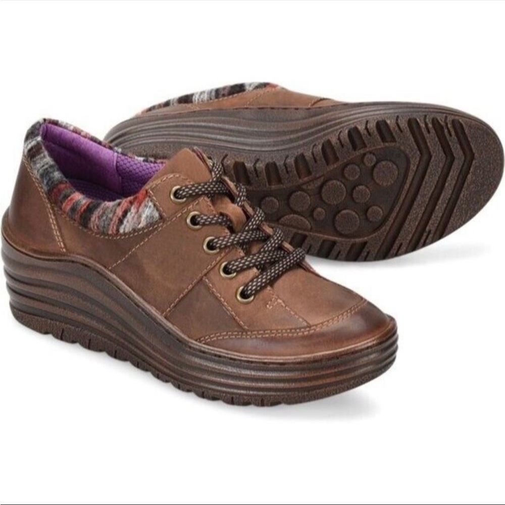 BIONICA GERVAIS IN AZTEC BROWN OXFORD WEDGE